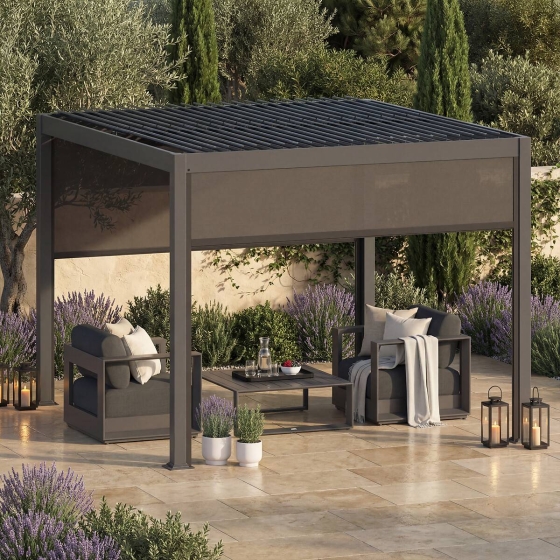 Store pour pergola EVONIS Graphite