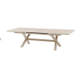 OFFRE SPECIALE : Table de jardin Axiome Extensible 10p Lin et Argile + 6 Fauteuils Essentia Lin / Argile