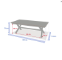 OFFRE SPECIALE : Table de jardin Extensible AXIOME Graphite & Honey + 6 Fauteuils Essentia Graphite
