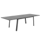 OFFRE SPÉCIALE : Table de jardin extensible PAVANE 10p Graphite + 6 fauteuils Piazza Anthracite/Graphite 