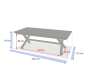 Table de jardin extensible AXIOME Graphite & Honey