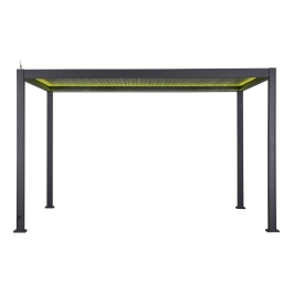 Pergola électrique bioclimatique autoportante EVORA Graphite