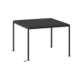 OFFRE SPECIALE Pergola Bioclimatique ADANA 3,5 x 2,5 Graphite + RIDEAUX