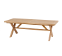 OFFRE SPECIALE : Table de jardin Extensible XENIA ACACIA 12p + 8 Fauteuils Empilables TEMEIRA ACACIA