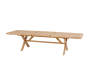 OFFRE SPECIALE : Table de jardin Extensible XENIA ACACIA 12p + 8 Fauteuils Empilables TEMEIRA ACACIA