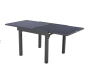 OFFRE SPÉCIALE : Table de jardin extensible Piazza 8 pers + 4 fauteuils Piazza Anthracite & Graphite