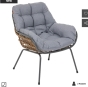 Salon de jardin duo PAOPAO Graphite