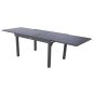 OFFRE SPÉCIALE : Table de jardin extensible Piazza 10 pers + 6 fauteuils Piazza Anthracite & Graphite