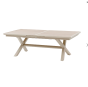 OFFRE SPECIALE : Table de jardin Axiome Extensible 10p Lin et Argile + 6 Fauteuils Essentia Lin / Argile