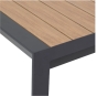 OFFRE SPECIALE : Table de jardin extensible ÉVASION Effet bois Honey / Graphite + 6 Fauteuils Essentia Graphite