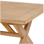 OFFRE SPECIALE : Table de jardin Extensible XENIA ACACIA 12p + 8 Fauteuils Empilables TEMEIRA ACACIA