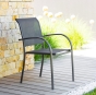 OFFRE SPÉCIALE : Table de jardin extensible Piazza 8 pers + 4 fauteuils Piazza Anthracite & Graphite