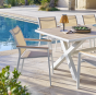 FAUTEUIL ESSENTIA ACCOUDOIRS BOIS LIN/BLANC
