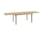 OFFRE SPÉCIALE : Table Extensible Piazza 10 pers Argile + 6 fauteuils Piazza Lin / Argile