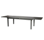 OFFRE SPÉCIALE : Table de jardin extensible Piazza graphite 12 pers + 8 fauteuils Piazza Anthracite & Graphite