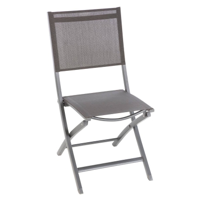 Chaise de jardin pliante Essentia Anthracite & Gris