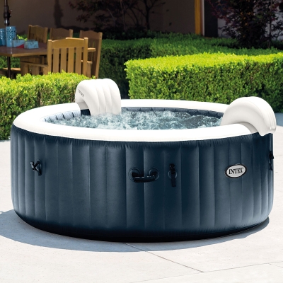 Spa gonflable rond bleu marine