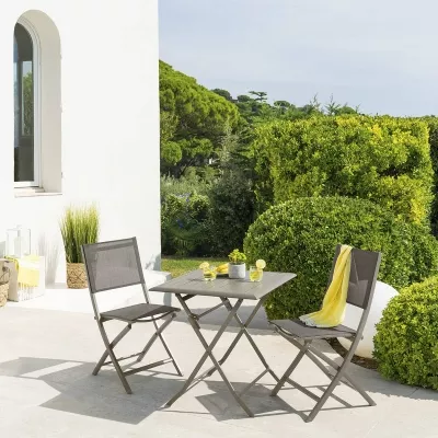 Table de jardin pliante carrée Azua Tonka
