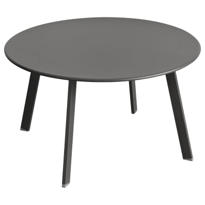 Table d'appoint de jardin ronde Saona Graphite