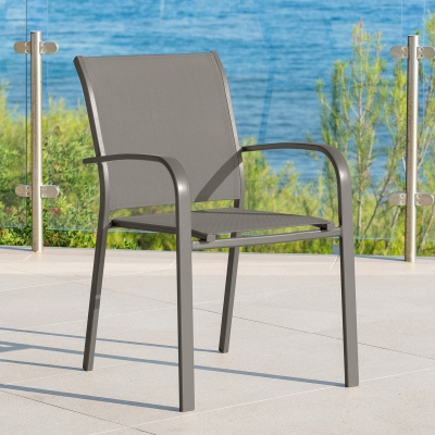 Fauteuil de jardin empilable Essentia Wengé & Tonka
