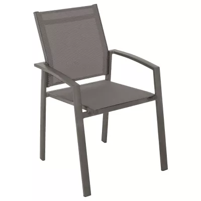 Fauteuil de jardin empilable Axiome Speculoos & Praline
