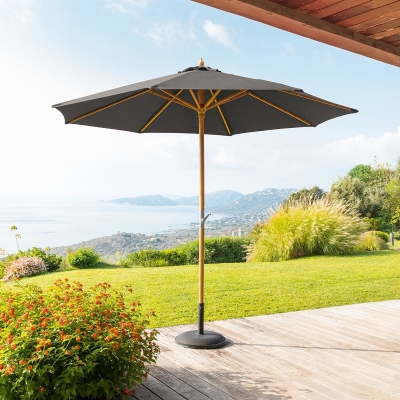 Parasol droit Tinaei Taupe