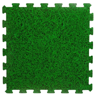 Tapis de sol carré en fausse herbe