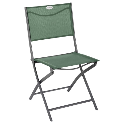 Chaise de jardin pliante Modula Vert olive & Graphite