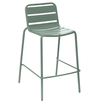 Fauteuil de bar empilable Phuket Vert olive