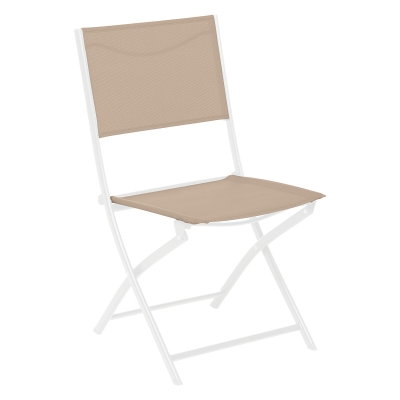 Chaise de jardin pliante Modula Lin & Blanc