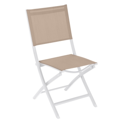 Chaise de jardin pliante Essentia Lin & Blanc