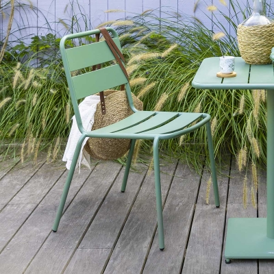 Chaise de jardin empilable Phuket Vert olive