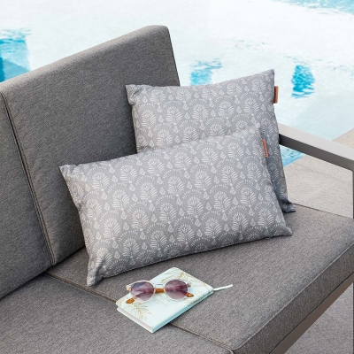 Coussin déco d'extérieur Adiya Ardoise
