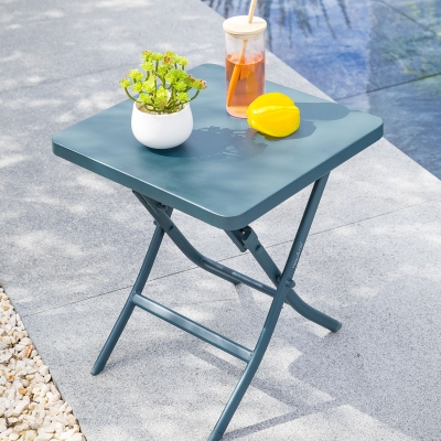 Table d'appoint de jardin carrée Greensboro Pétrole