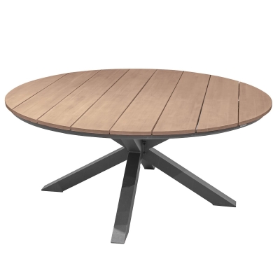 Table de jardin ronde Oriengo Acacia & Graphite