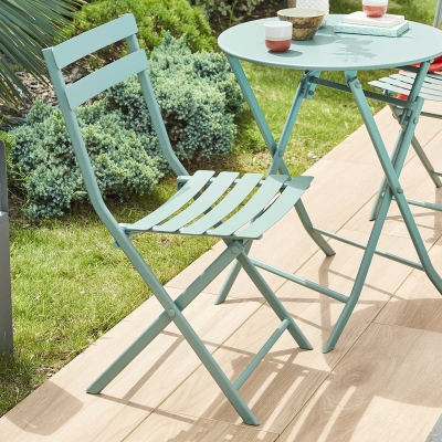 Chaise de jardin pliante Greensboro Vert jade