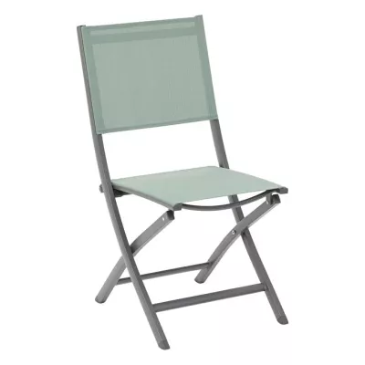 Chaise de jardin pliante ESSENTIA Vert olive & Graphite