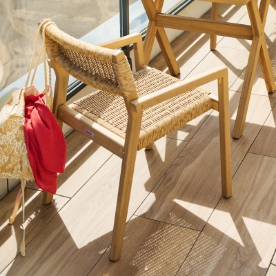 Fauteuil Empilable TEMEIRA Acacia