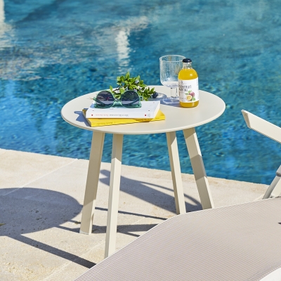 Table d'appoint de jardin ronde SAONA Argile