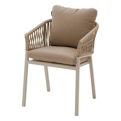 Fauteuil de jardin ORIENGO Beige & Argile