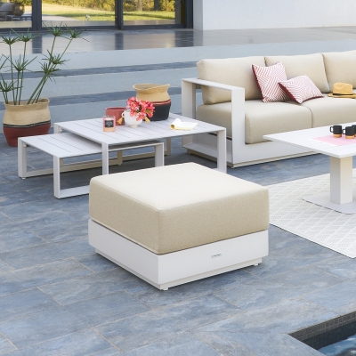 Pouf de jardin ÉVASION Avoine