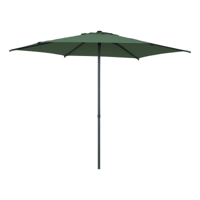 Parasol droit rond inclinable SOYA Vert olive / Graphite
