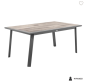 OFFRE SPÉCIALE : Table de jardin extensible PAVANE Pécan / Graphite 10p + 6 fauteuils Piazza Graphite