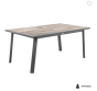 OFFRE SPÉCIALE : Table de jardin extensible Pavane 10 pers + 10 fauteuils Axiome Poivre & Graphite 