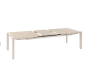 OFFRE SPECIALE : Table de jardin extensible ÉVASION Effet bois Lin / Argile + 6 Fauteuils Essentia Lin / Argile