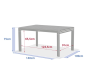 OFFRE SPECIALE : TABLE EXTENSIBLE COULISSANTE EVASION 10P ALU HONEY / GRAPHITE + 6 FAUTEUILS ESSENTIA ANTHRA/GRAPH