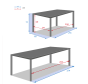 OFFRE SPECIALE : Table de jardin extensible ÉVASION Effet bois Lin / Argile + 6 Fauteuils Essentia Lin / Argile