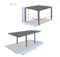 OFFRE SPECIALE : Table de jardin extensible Piazza Argile 8p + 4 fauteuils Piazza Lin & Argile