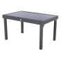 OFFRE SPÉCIALE : Table de jardin extensible Verre Piazza 10 pers + 6 fauteuils Piazza Anthracite & Graphite