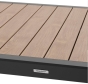 OFFRE SPECIALE : TABLE EXTENSIBLE COULISSANTE EVASION 10P ALU HONEY / GRAPHITE + 6 FAUTEUILS ESSENTIA ANTHRA/GRAPH